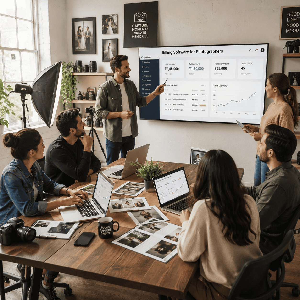 Q9 Bill Photography Services Billing and Client Management Dashboard